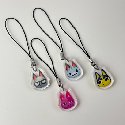 Cat Villager Phone Charms