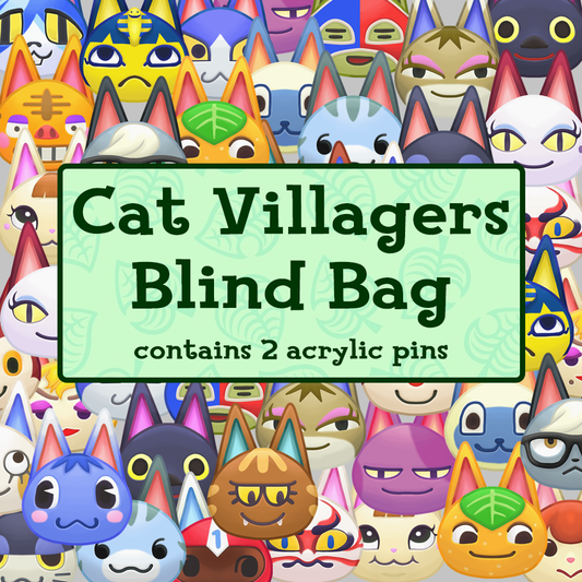 Cat Villager Acrylic Pins Blind Bag