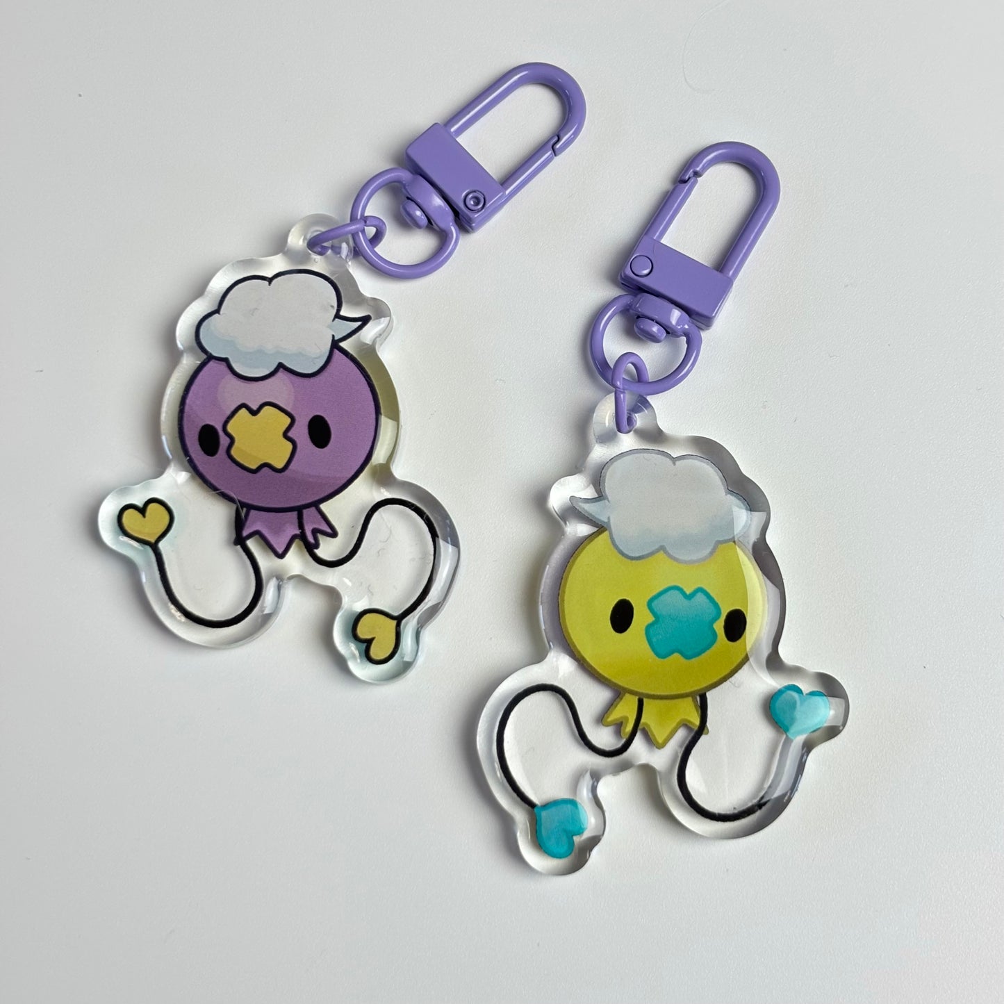 Double Sided Acrylic Charm Keychains