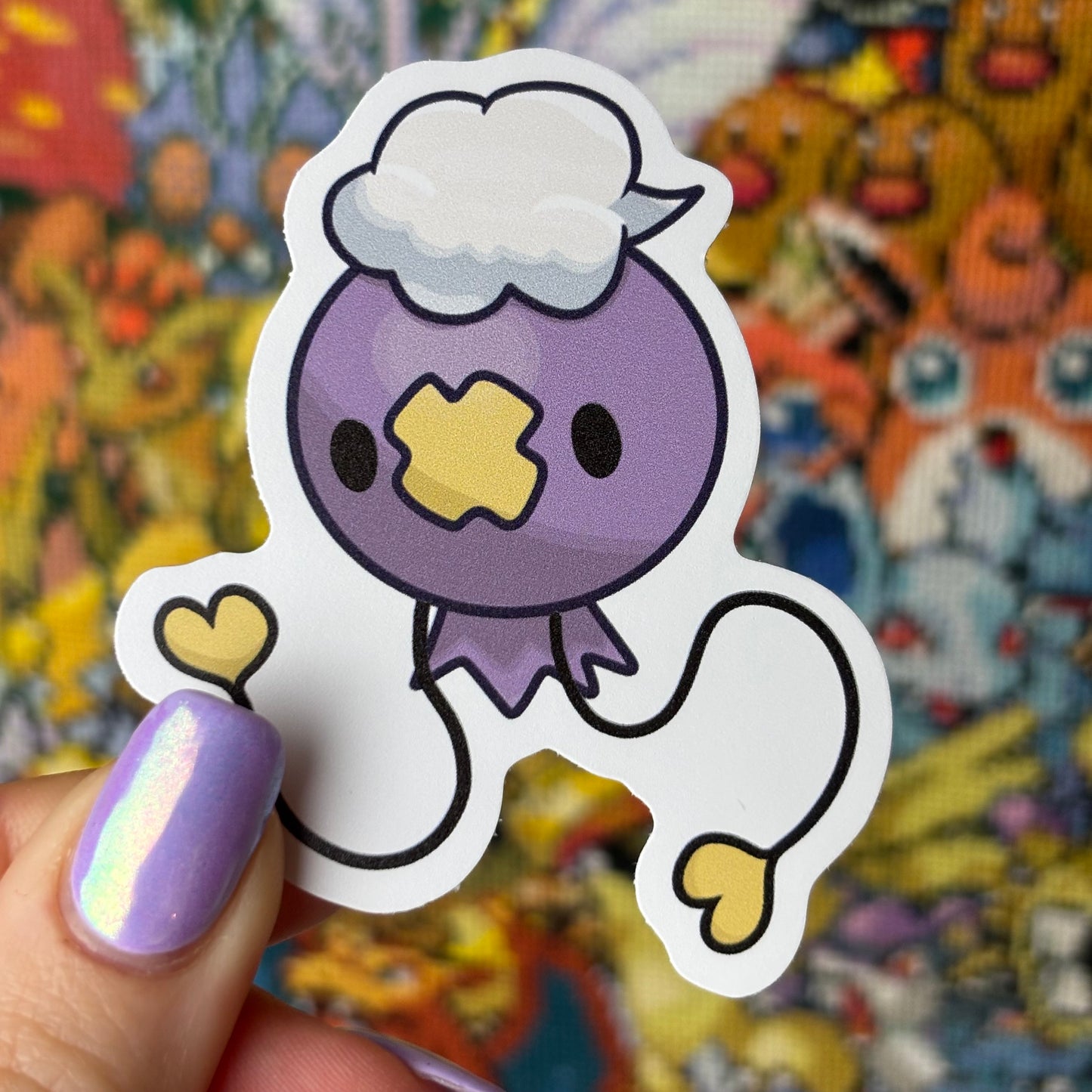 Ghost Balloon Vinyl Sticker