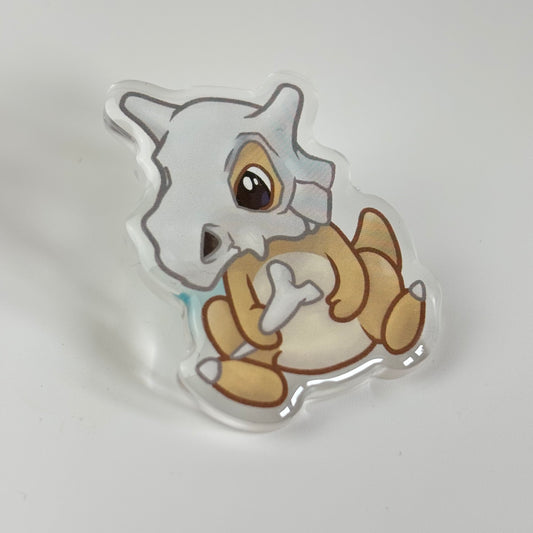 Skull Head Acrylic Pin