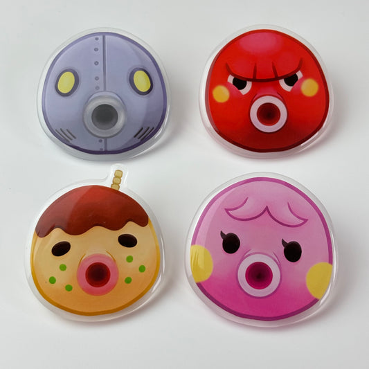 Octopus Villager Acrylic Pins