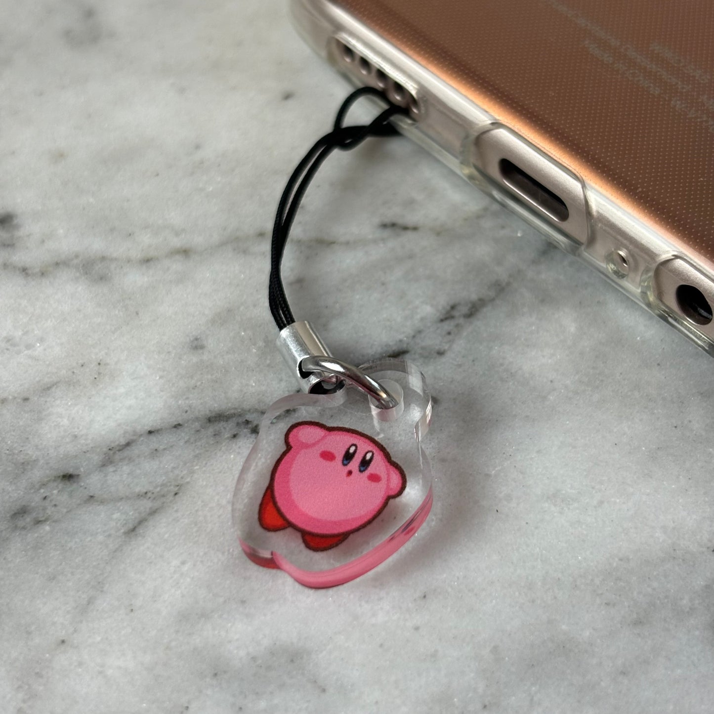 Pink Blob Acrylic Phone Charms