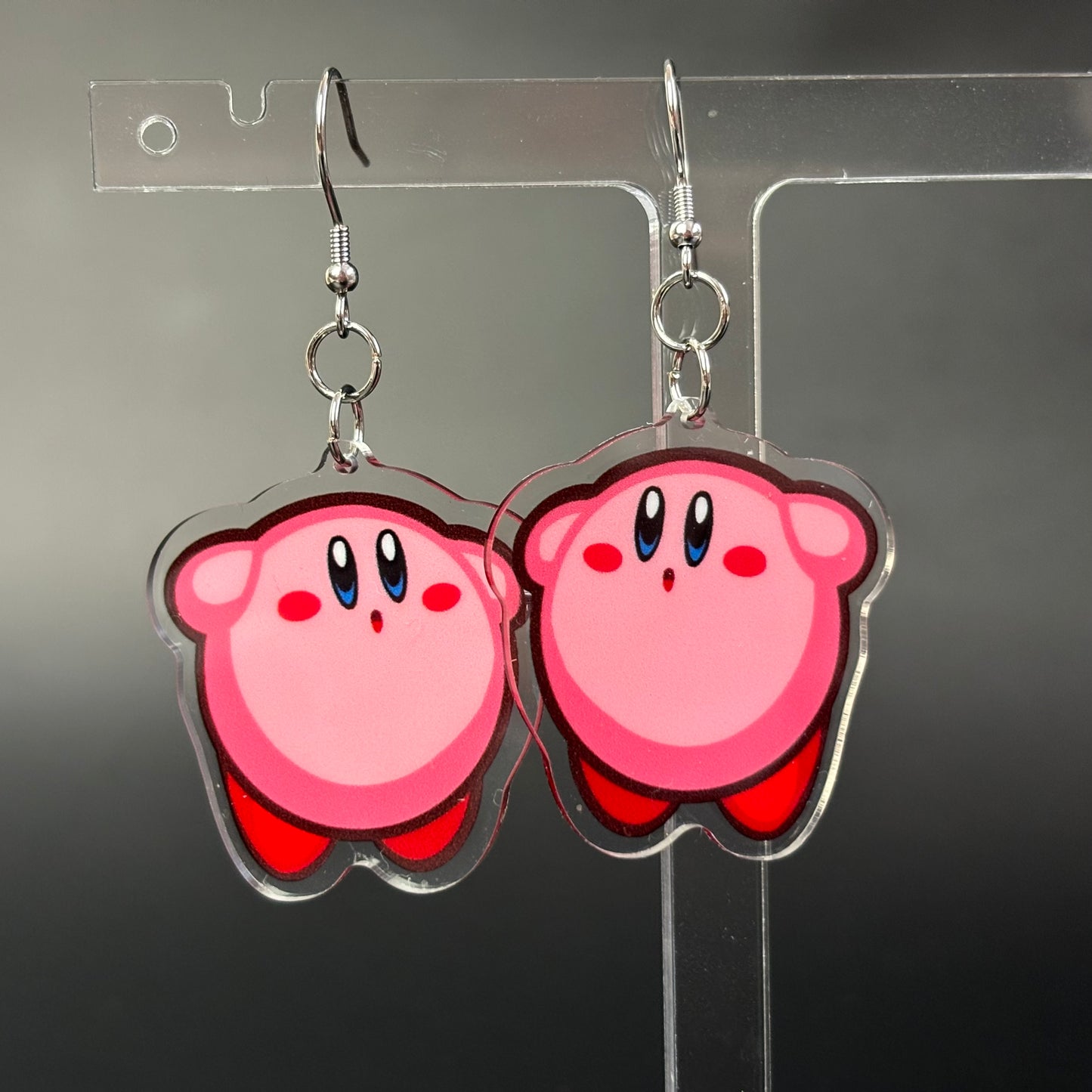 Pink Fighter Drop Earrings