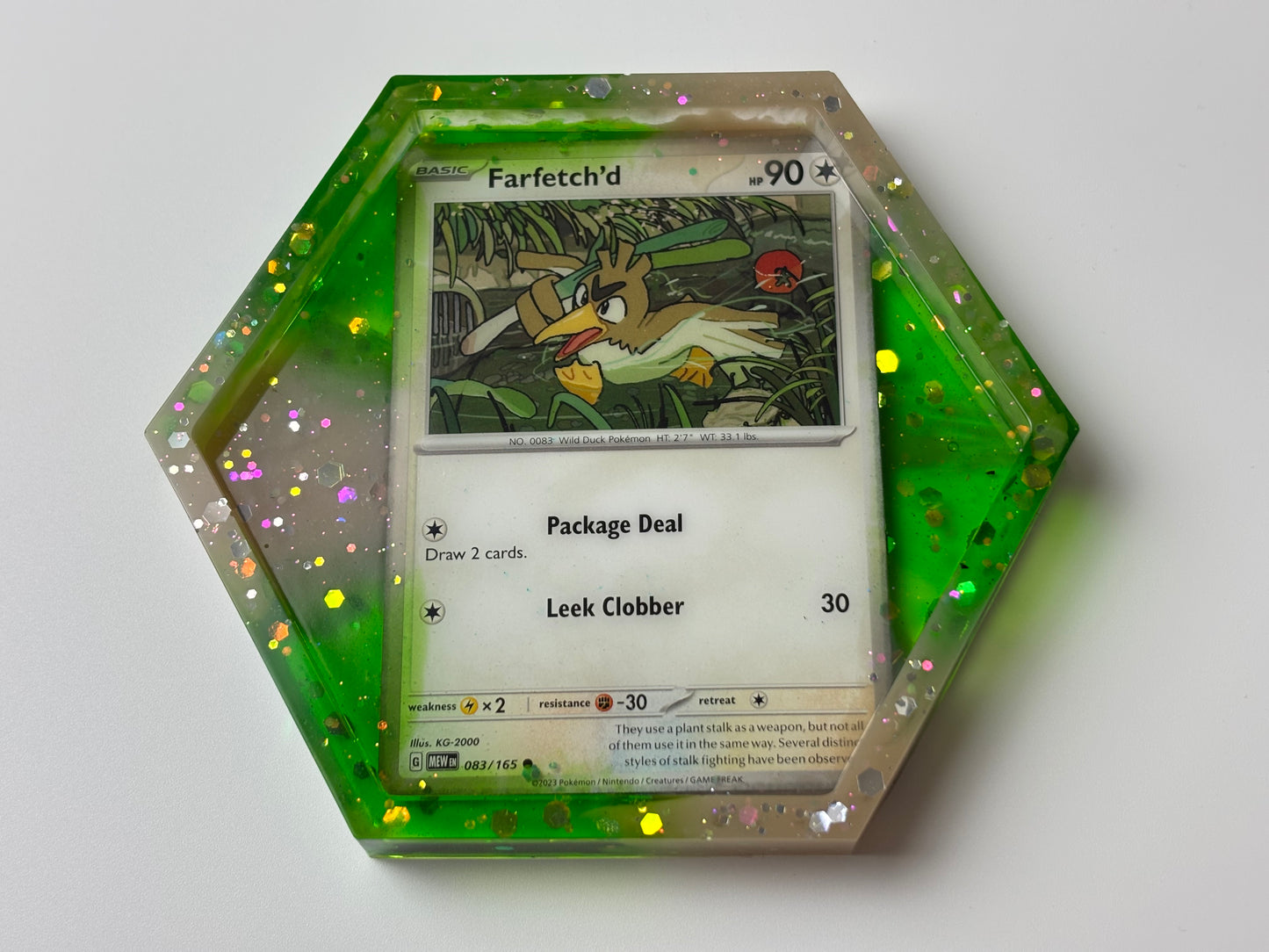 Farfetch'd Trading Card Drinks Coaster