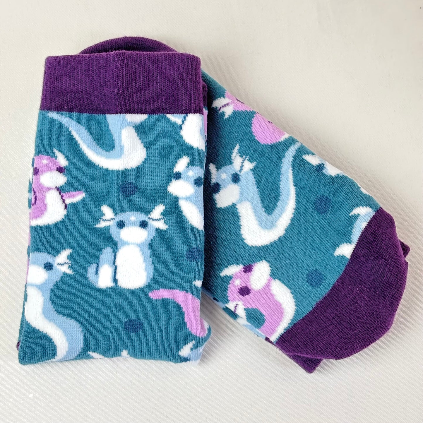 Wiggly Dragon Crew Socks