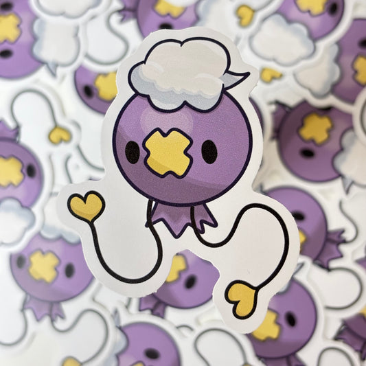 Ghost Balloon Vinyl Sticker
