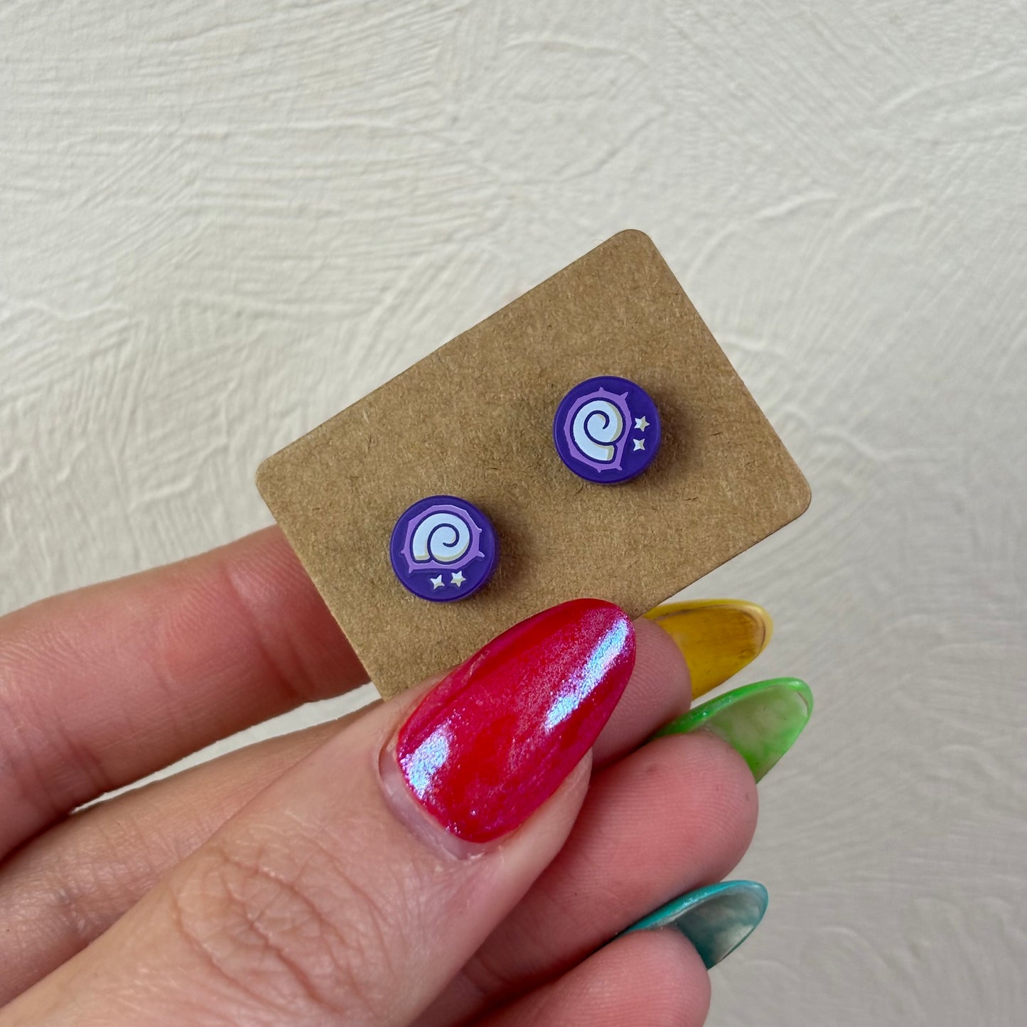 Fossil Brick Stud Earrings