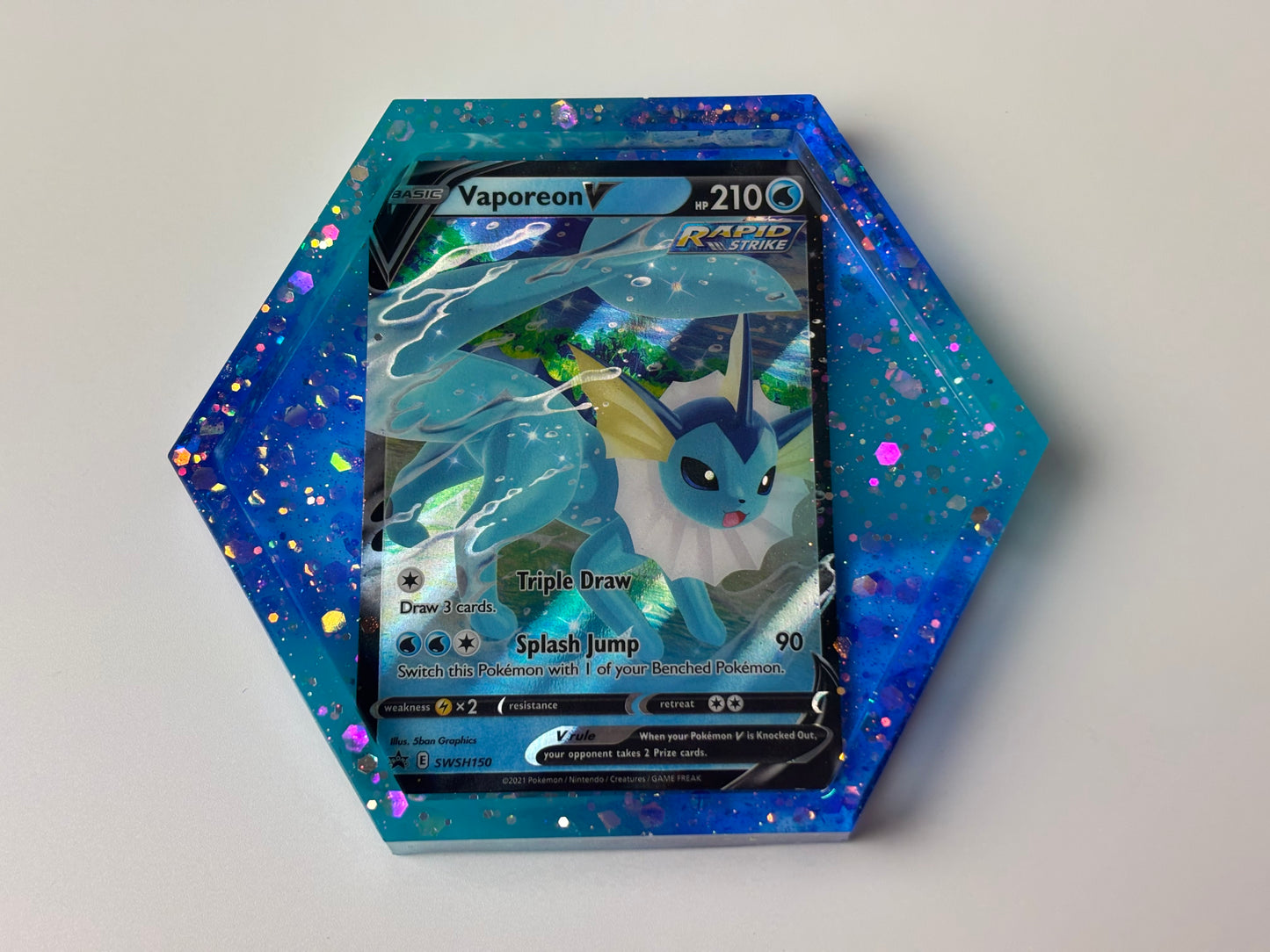 Vaporeon Trading Card Drinks Coaster