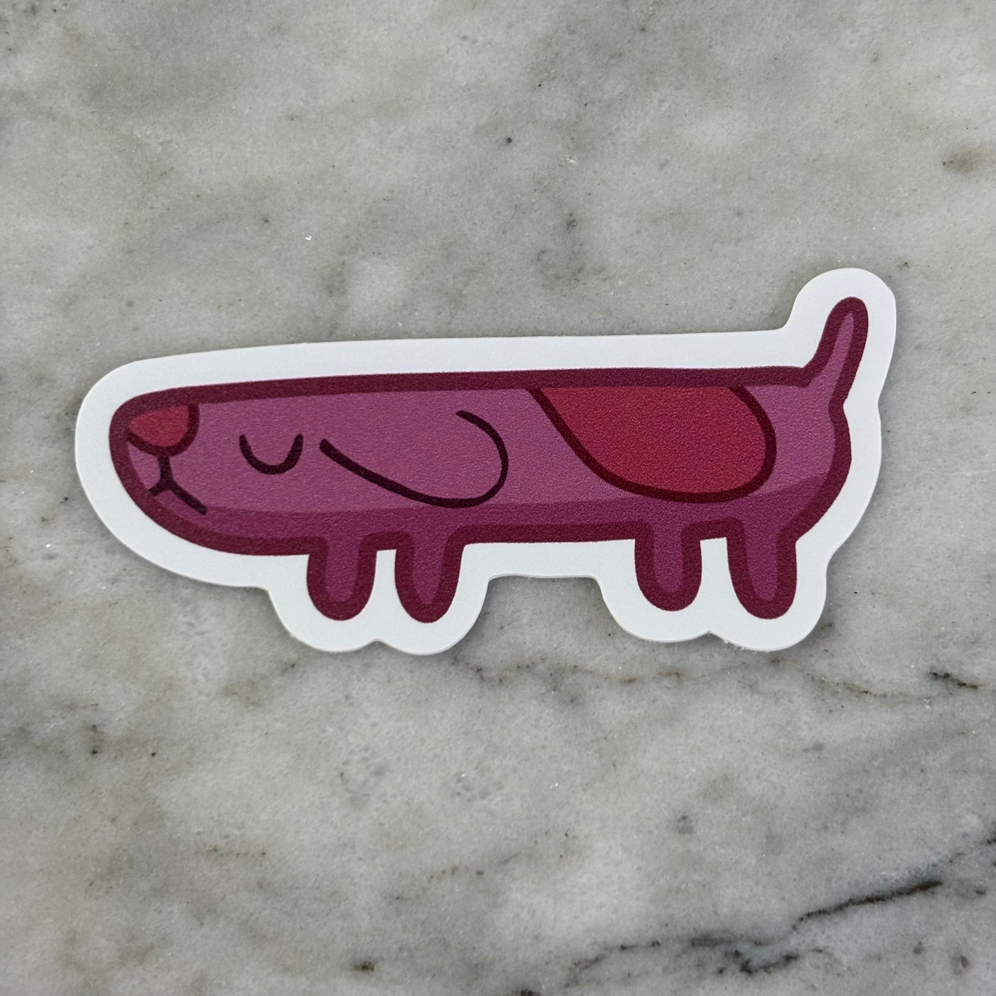 Long Dog Vinyl Sticker