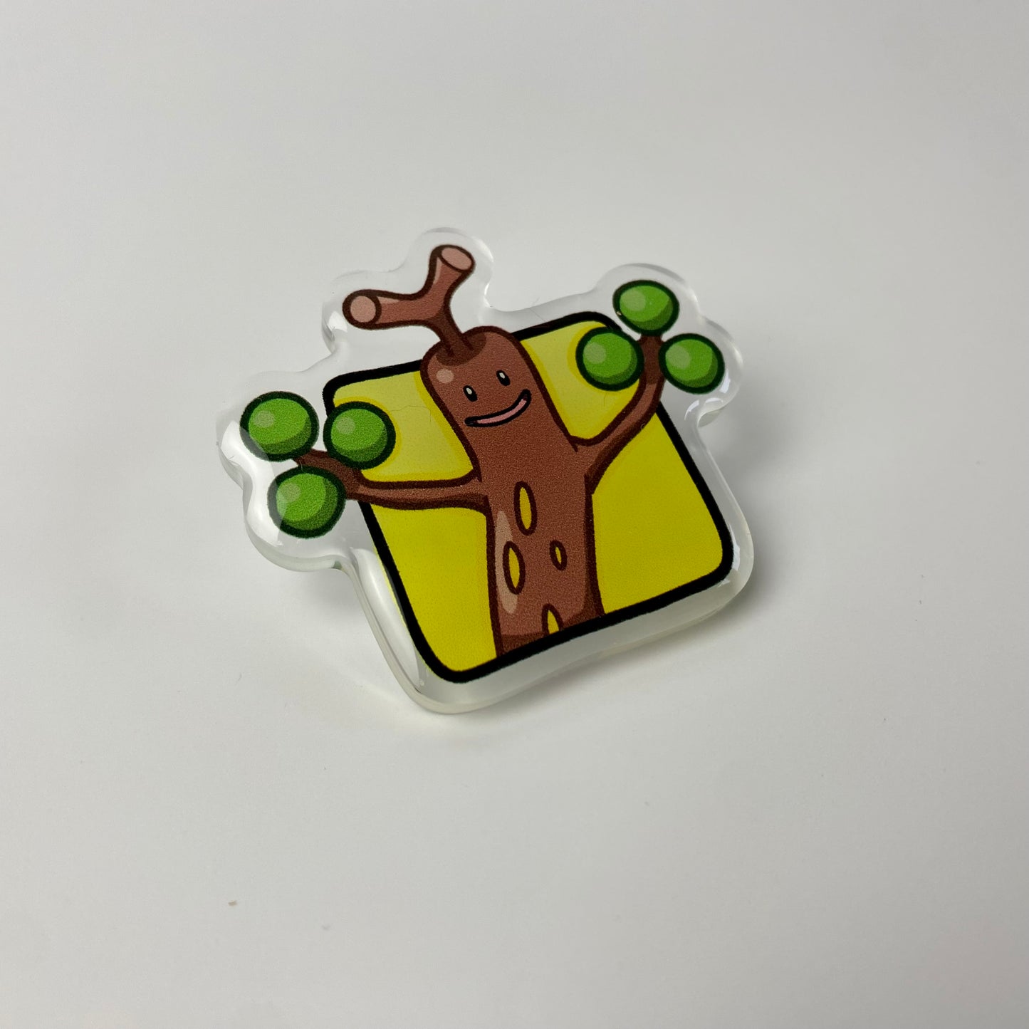Fake Tree Acrylic Pin