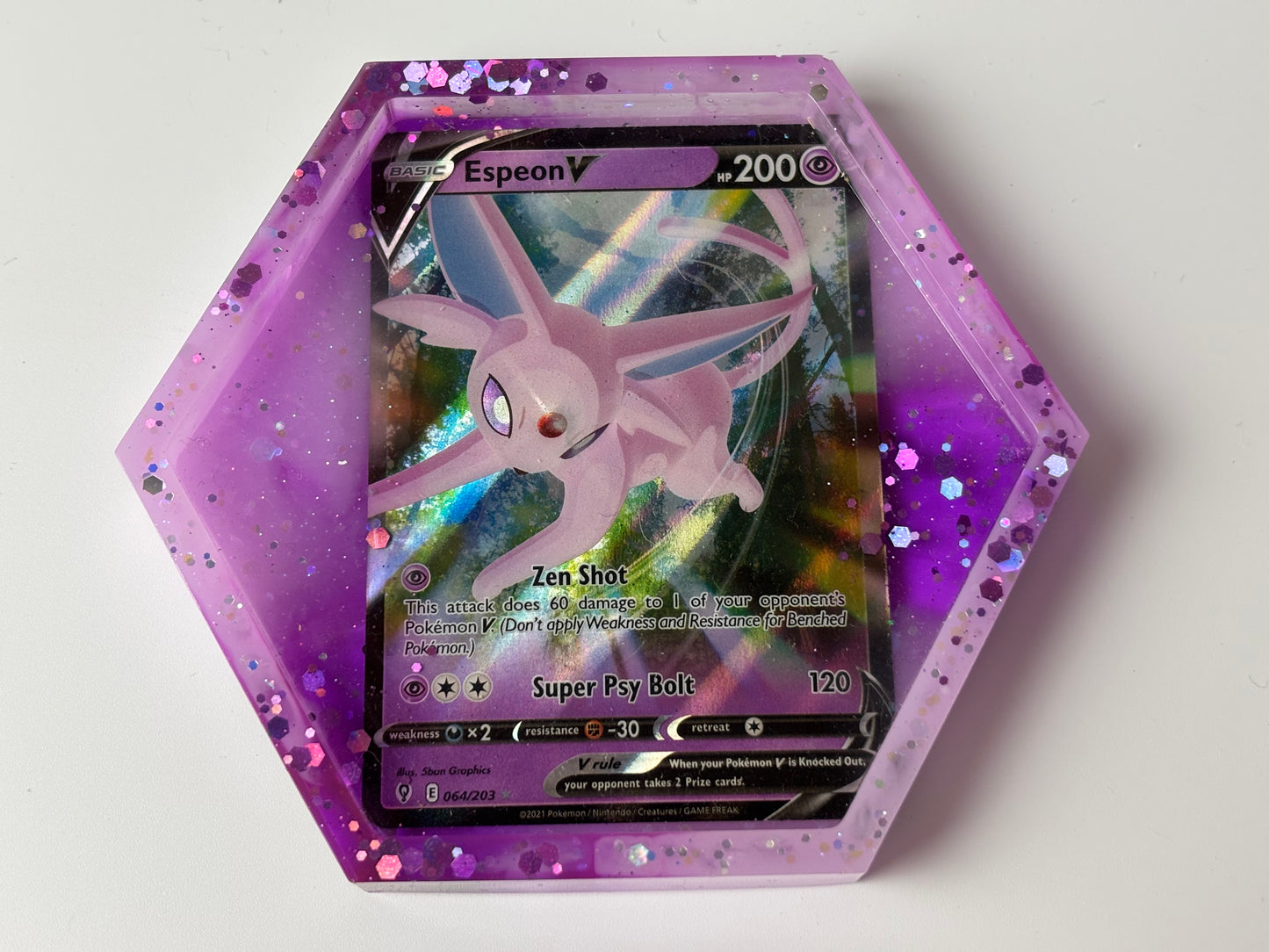 Espeon Trading Card Drinks Coaster