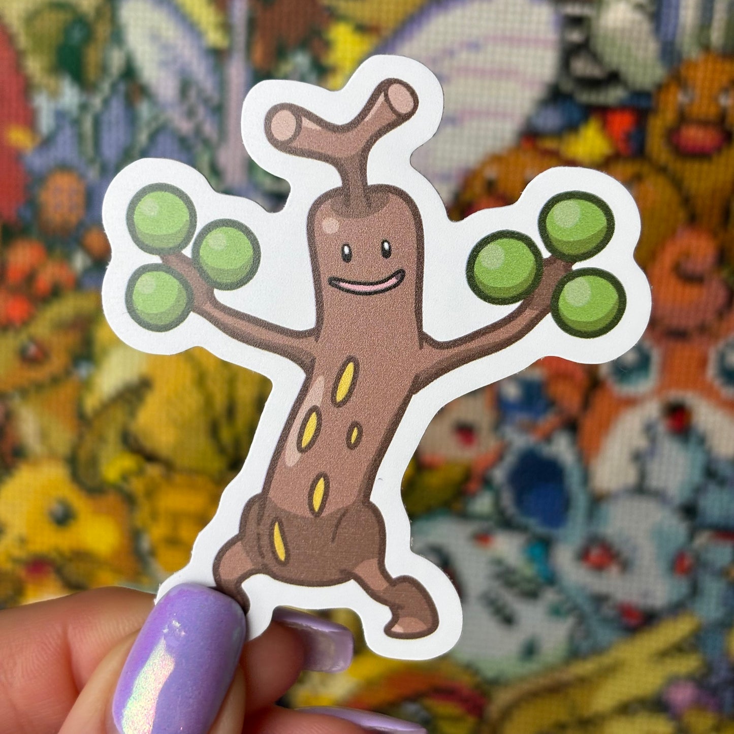 Fake Tree Vinyl Sticker