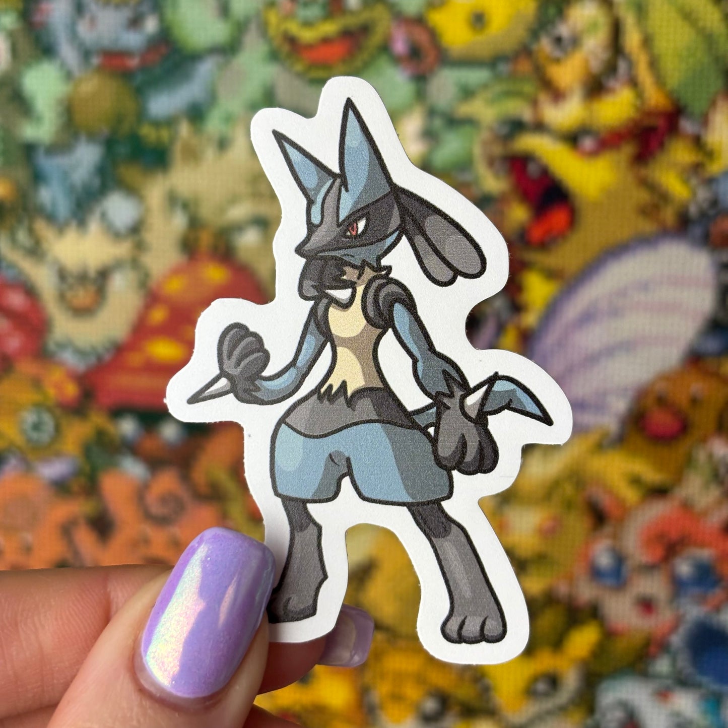 Fighting Dog Vinyl Sticker