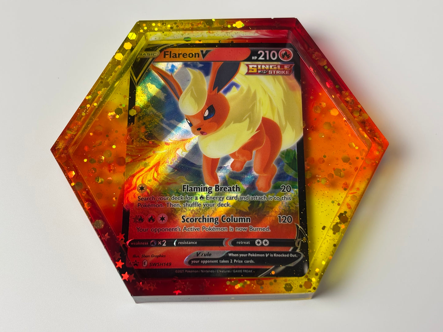 Flareon Trading Card Drinks Coaster