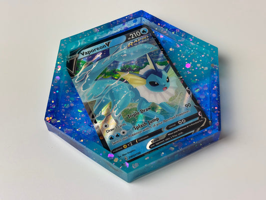 Vaporeon Trading Card Drinks Coaster