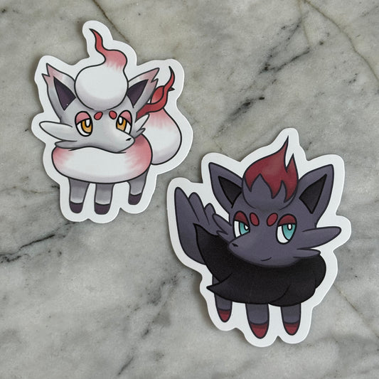 Spooky Fox Vinyl Stickers