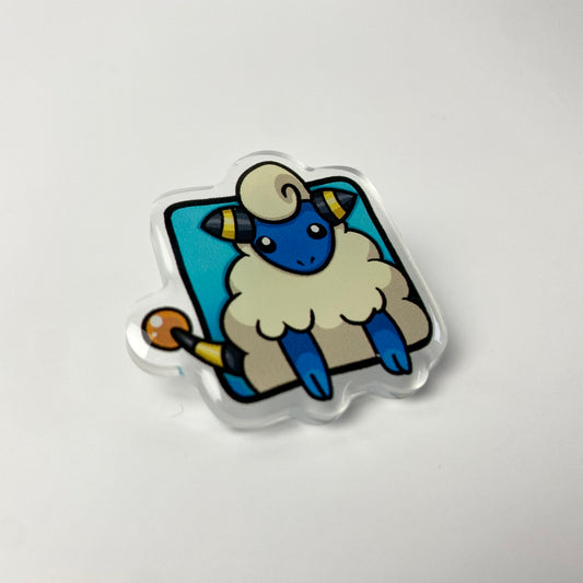 Zap Sheep Acrylic Pin
