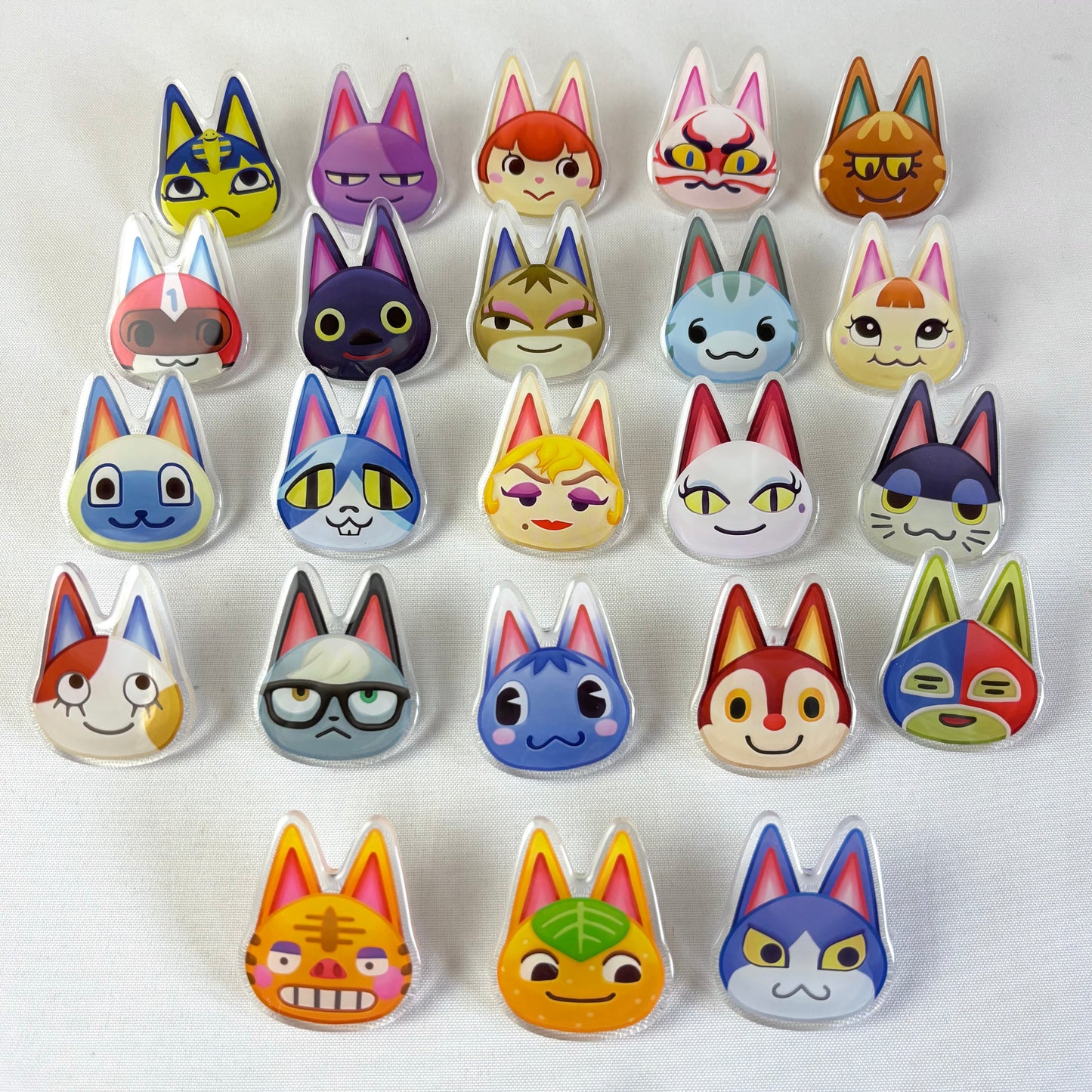 Cat Villager Acrylic Pins Blind Bag