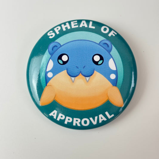 Spheal of Approval Pin Button Badges