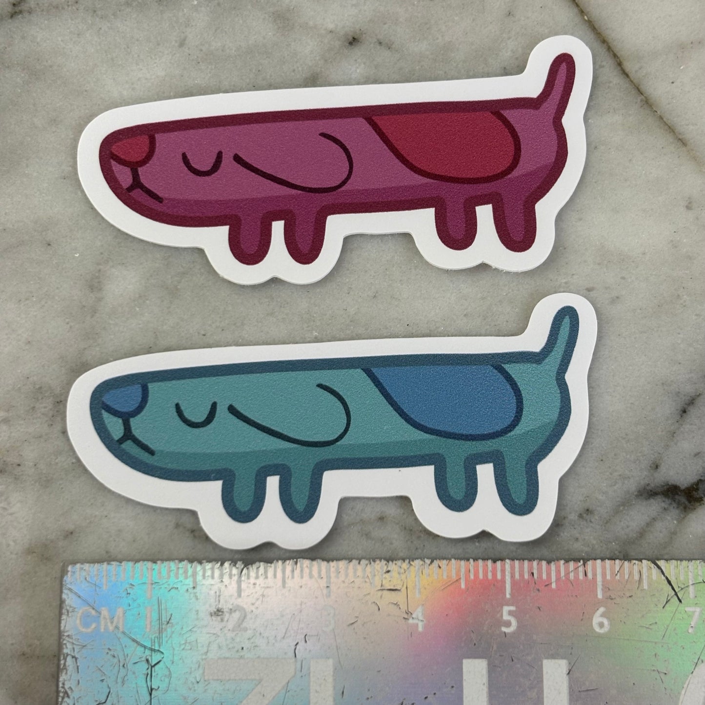 Long Dog Vinyl Sticker