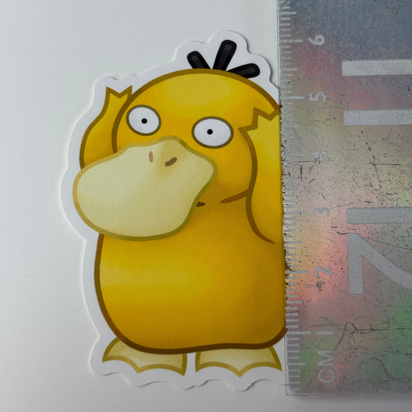 Confused Duck Vinyl Sticker