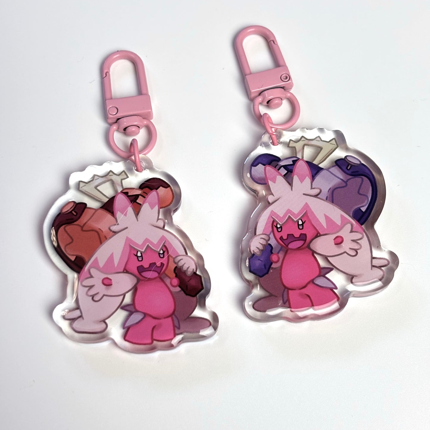 Double Sided Acrylic Charm Keychains