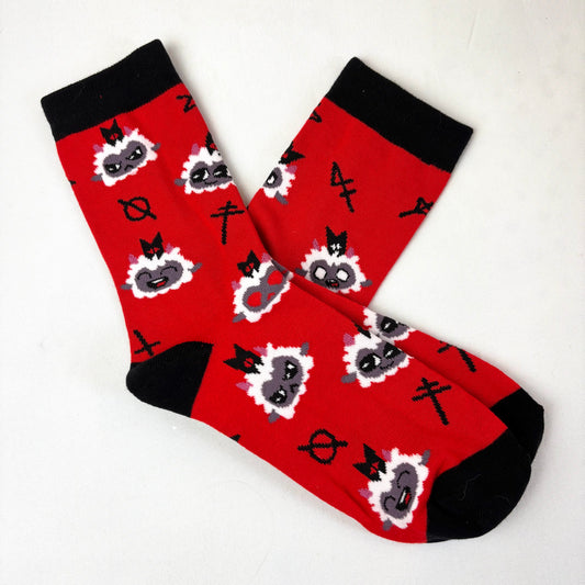 Lamb Crew Socks - One Size