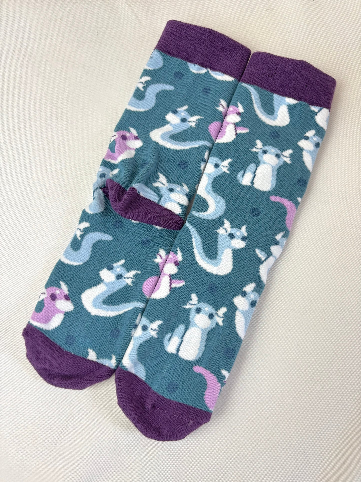 Wiggly Dragon Crew Socks