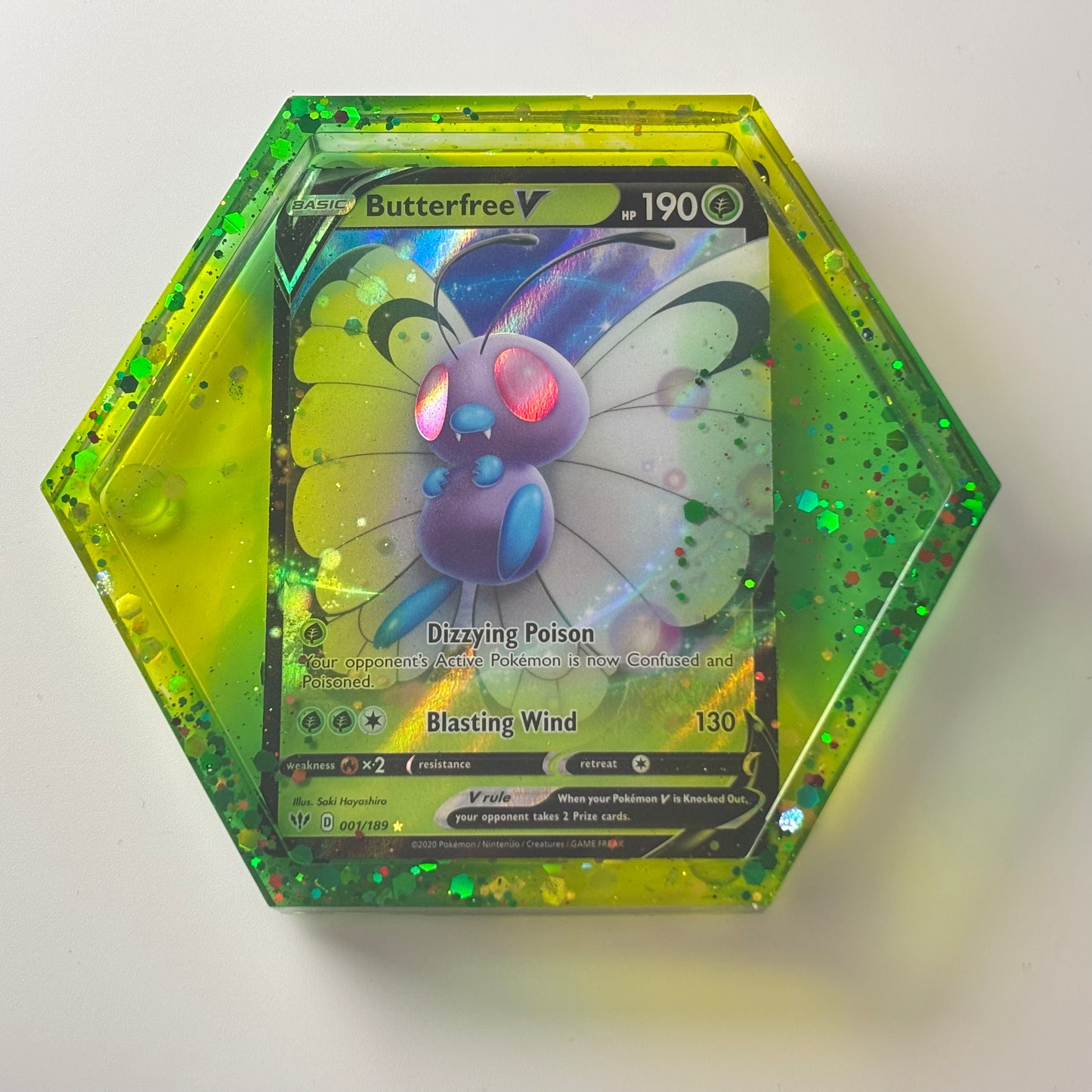 Butterfree Trading Card Drinks Coaster