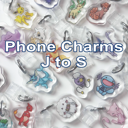 J to S Acrylic Phone Charms