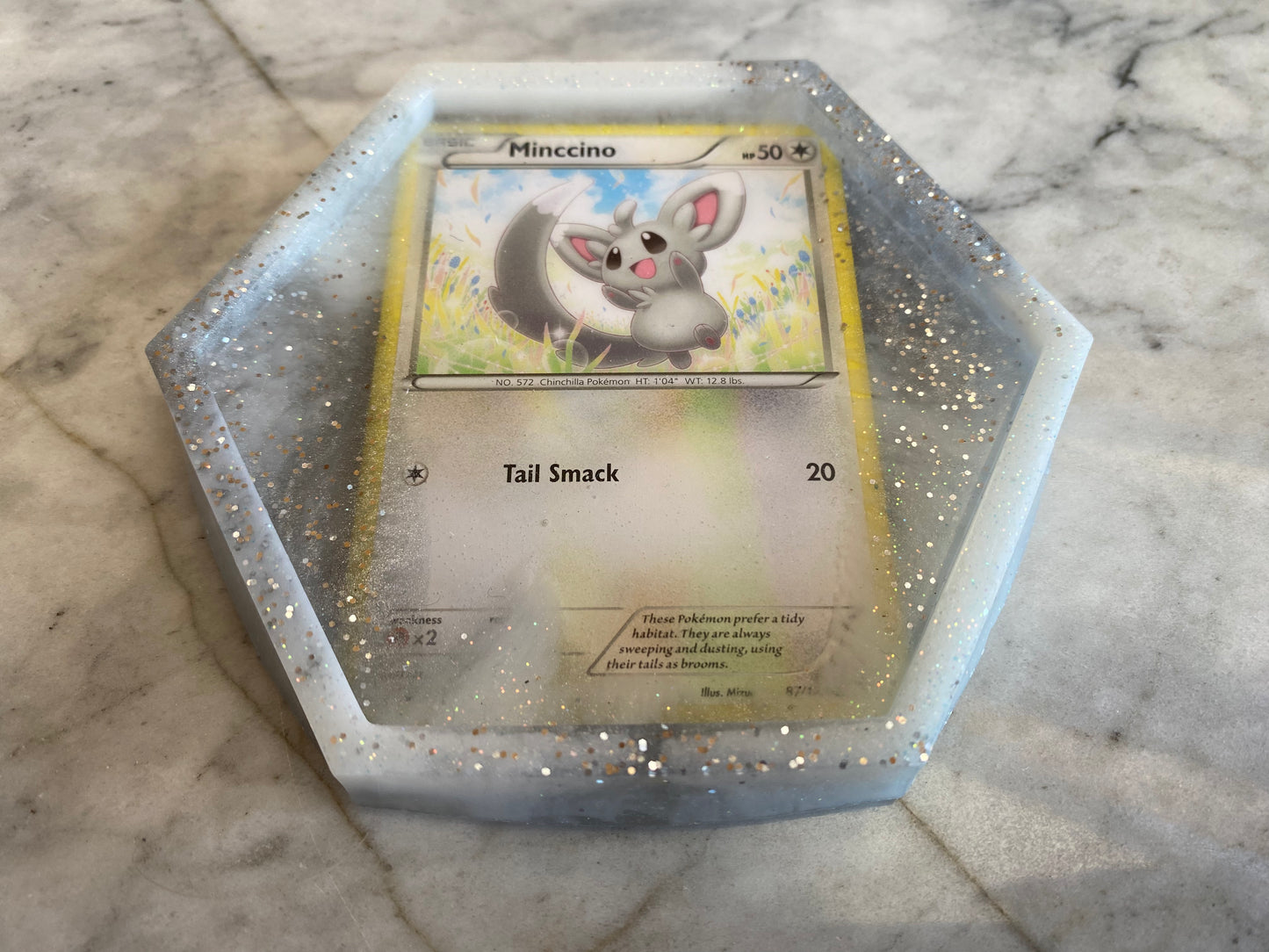 Minccino Trading Card Drinks Coaster