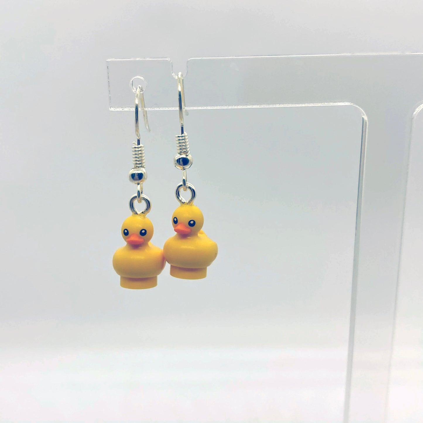 Duck Earrings | Rubber Duck | Silver Plated | Quirky Gifts | UK Seller