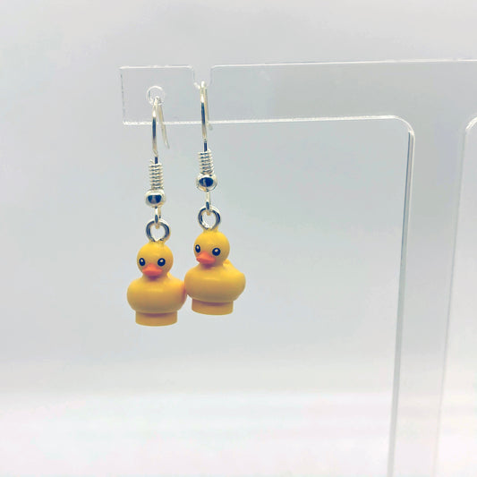 Duck Earrings | Rubber Duck | Silver Plated | Quirky Gifts | UK Seller