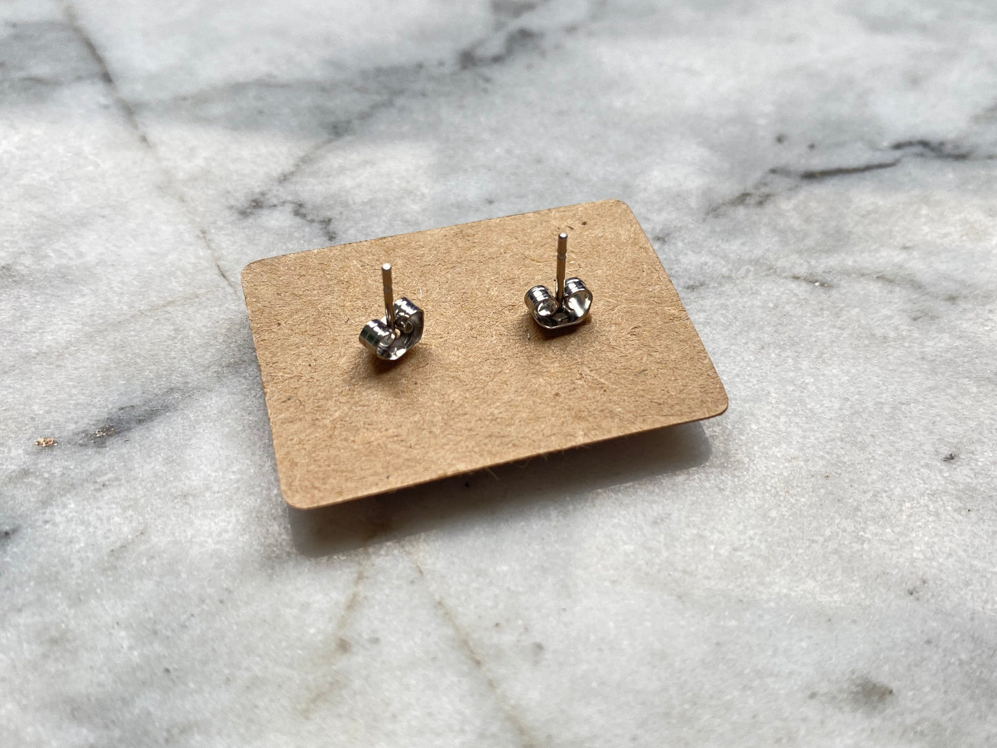 Brick Stud Earrings | Up-cycled | 14 Colours Available | Surgical Steel | Quirky Gifts | UK Seller