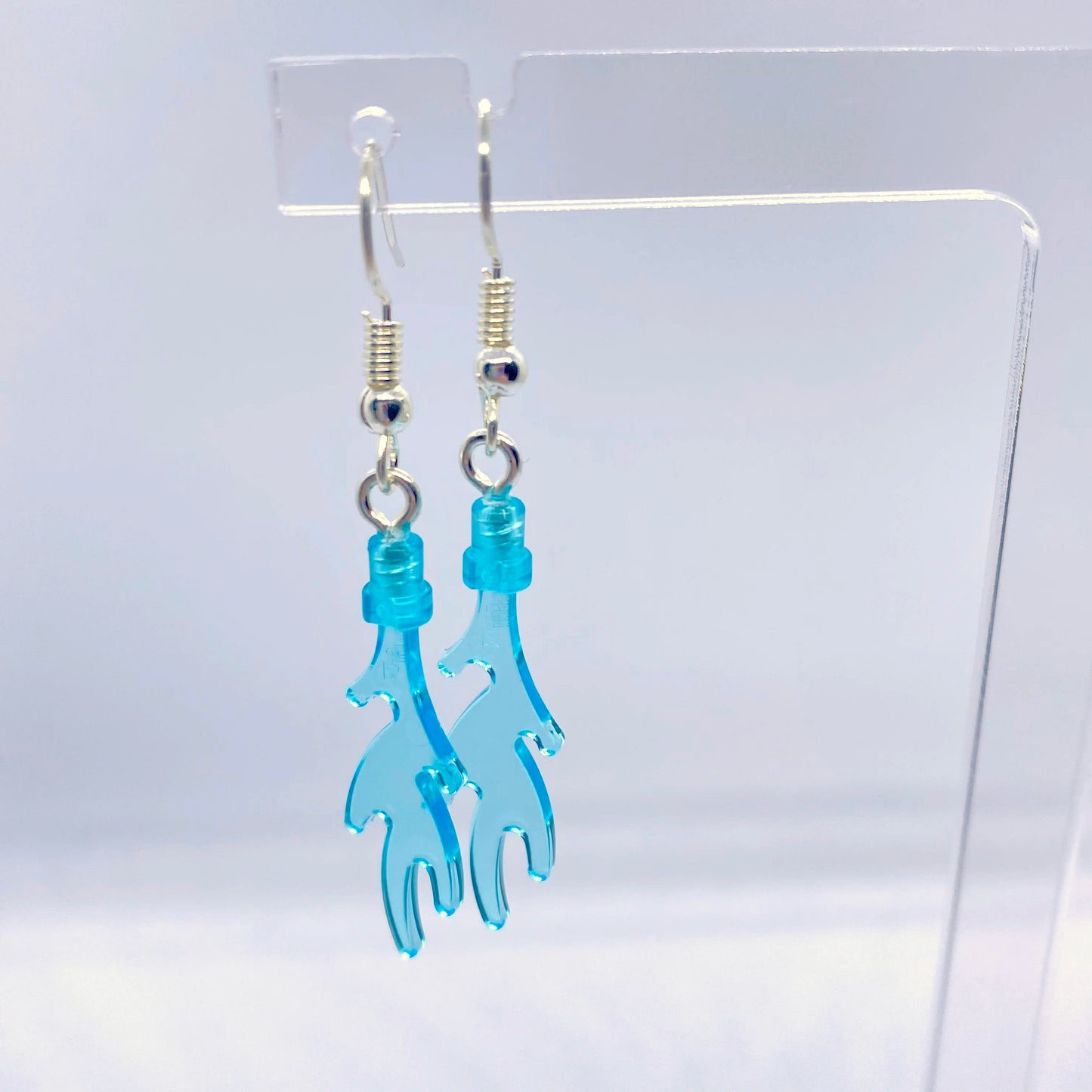 Fire Flame Earrings | Silver Plated | Quirky Gifts | UK Seller