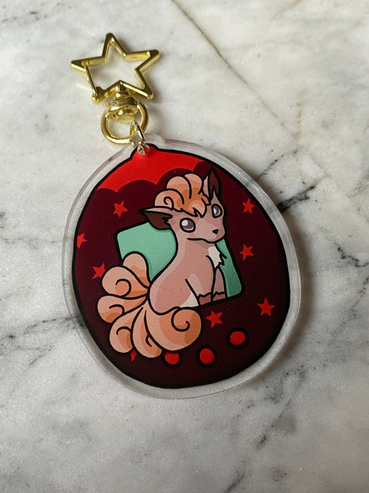 Five Tail Fox Acrylic Charm