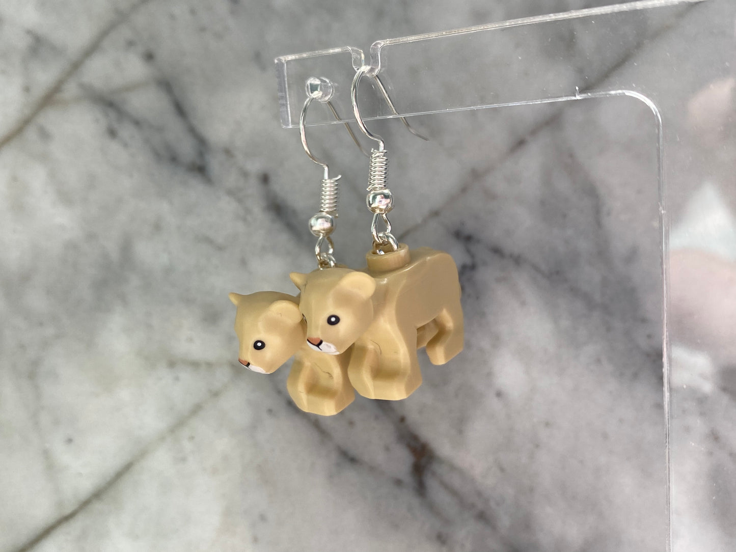 Lion Cub Drop Earrings