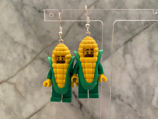 Corn Figure Drop Earrings