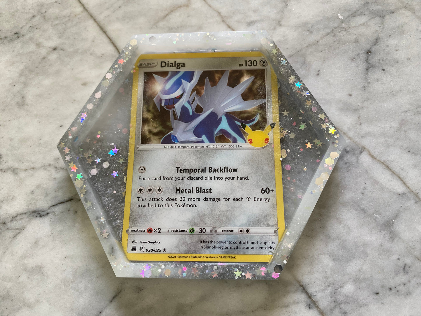 Dialga Trading Card Drinks Coaster