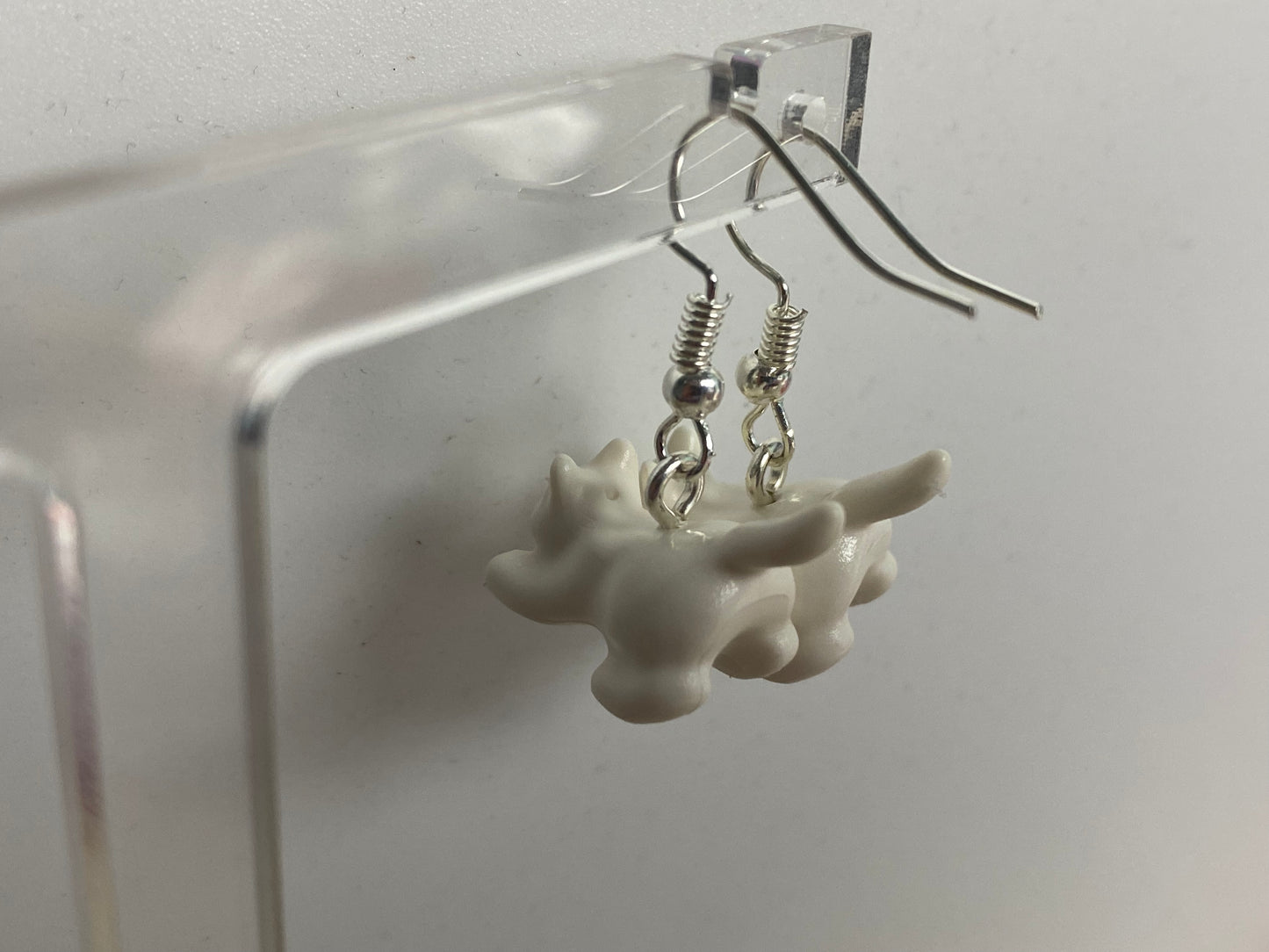 Crouching Cat Drop Earrings