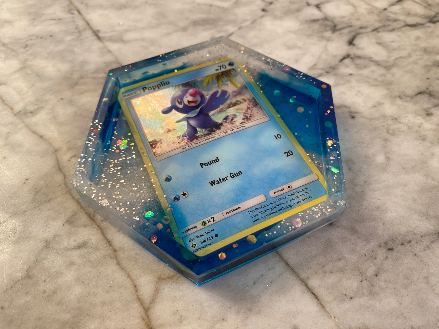 Popplio Trading Card Drinks Coaster